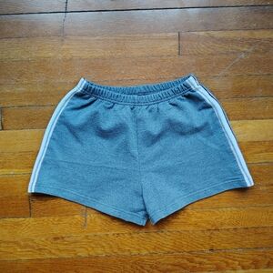 90s Vintage Athletic Wear Gray Gym Shorts Women's Medium USA Made Workout Short